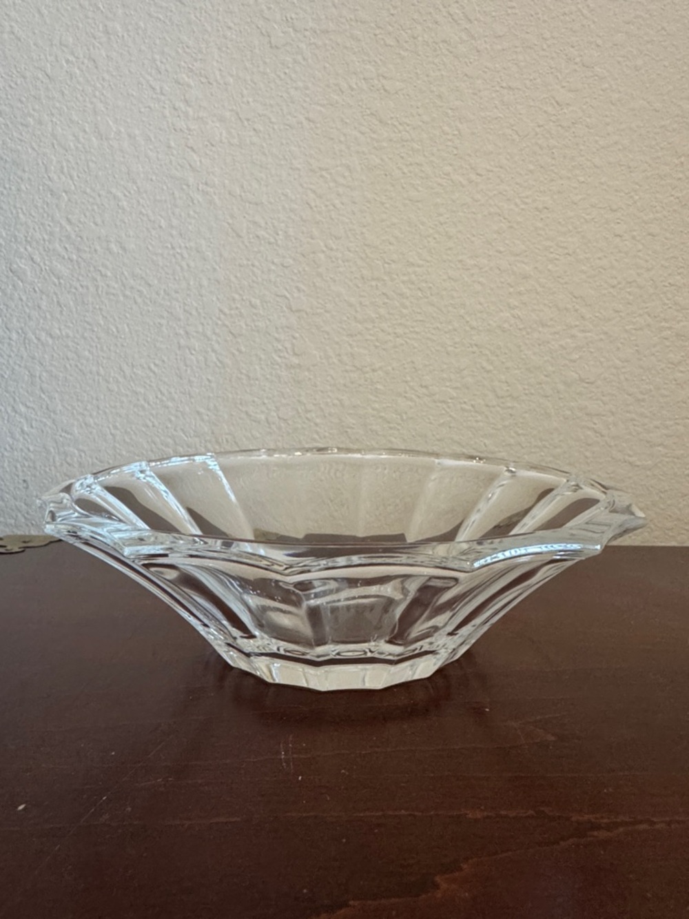 Clear Crystal Glass Serving Bowl